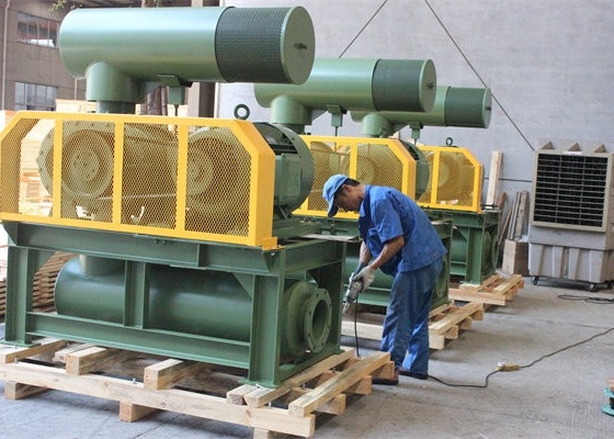 10&quot; 80kpa 71.52m3/Min 132kw Gusseisen Drei-Lob-Wurzel-Bläser