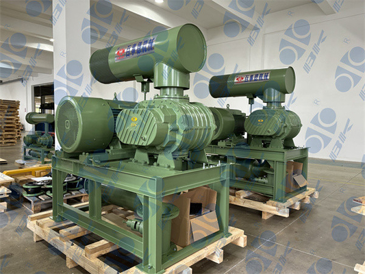 11kw 5.1m3/Min 60kpa wurzelt Drehvorsprungs-Gebläse 1750 U/min Dn65 3&quot; Kleinkapazitäts