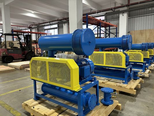 Water Cooling Three Lobe Roots Blower with 60-80KPA Pressure and 31.89-50.67m3/Min Air Capacity