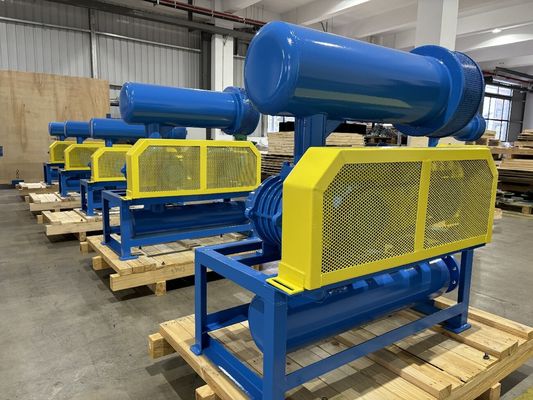 Wasserkühlung Drei-Lappen-Roots-Gebläse mit 60-80 KPA Druck und 31,89-50,67 m³/Min Luftkapazität