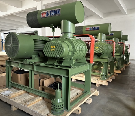 WasserkühlungDrei-Loben-Wurzel-Bläser 1000rpm 75kw für die Wasseraufbereitung, Abwasseraufbereitung