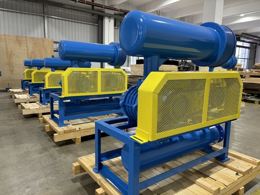 65 2,5 bewegen Port-Tri lärmarmen Vorsprung Dia High Pressure Roots Blowers Schritt für Schritt fort