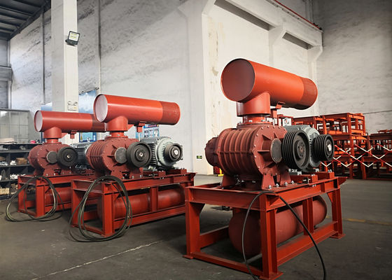 0,8 bar 132 kW 10 &quot;850-1500 U/min 71,52-116,5 m3/min Dreilappenwurzelgebläse