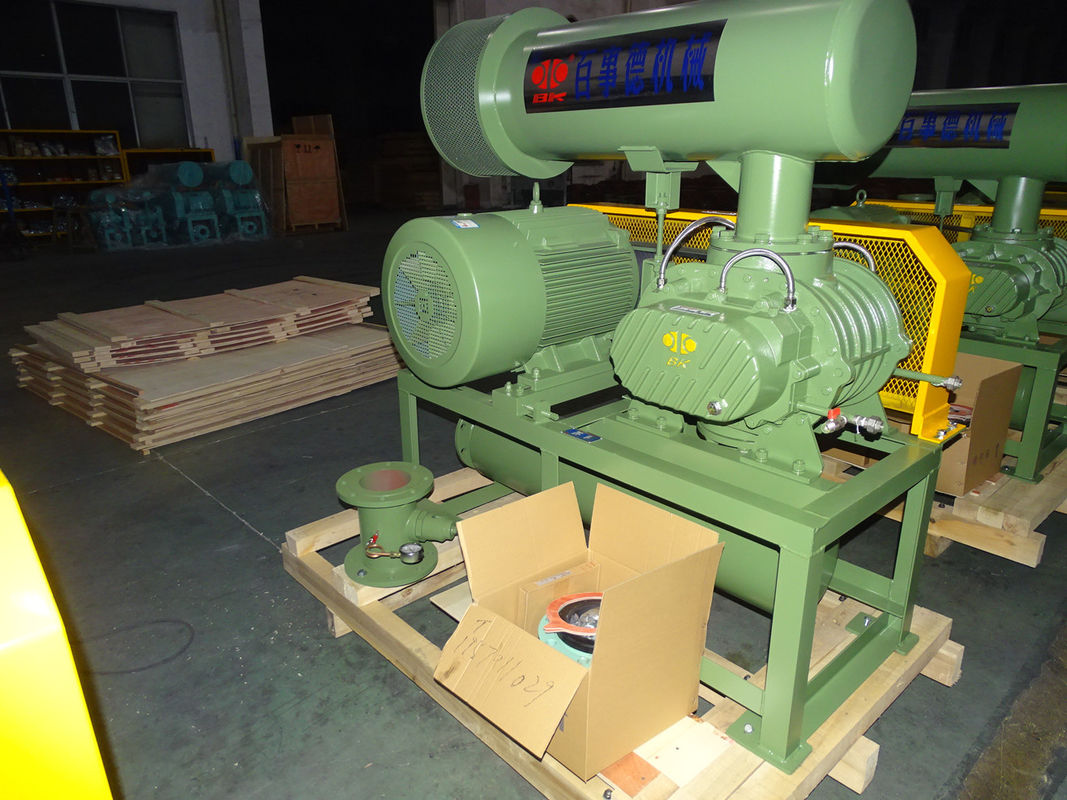 100 Kpa 20m3/Min 6" 55 Kilowatt Roheisen-Mini Roots Blower Three Lobe