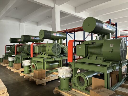 Roots Drehkolbengebläse mit 3 l/min Kühlwasser, 60-100 KPA Ausblasdruck und 1,5-5,5 KW Motorleistung