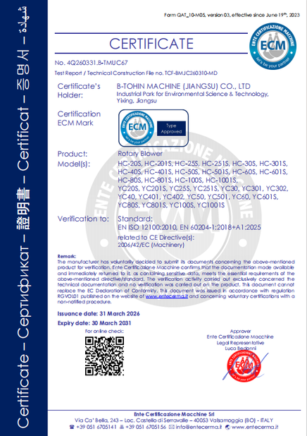 China B-Tohin Machine (Jiangsu) Co., Ltd. zertifizierungen