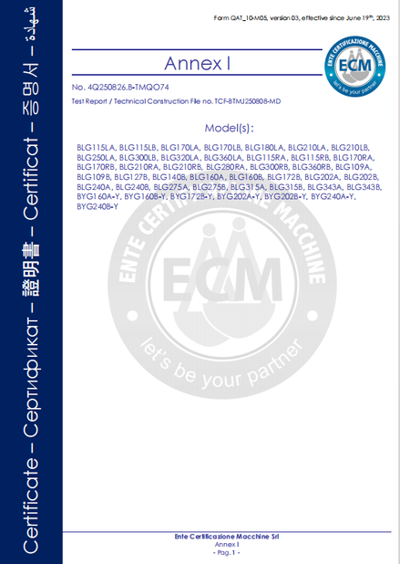 China B-Tohin Machine (Jiangsu) Co., Ltd. zertifizierungen